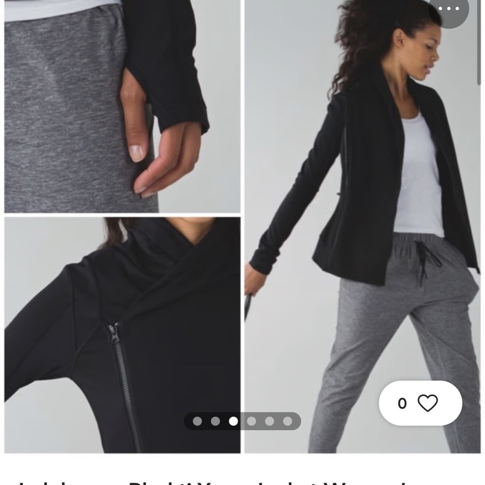 Lululemon Bhakti Yoga Jacket
Women's Black Double Zip Wrap